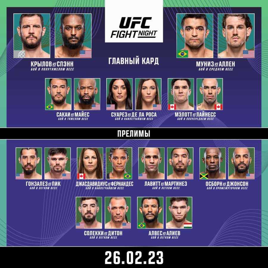 ufc vegas 70 кард